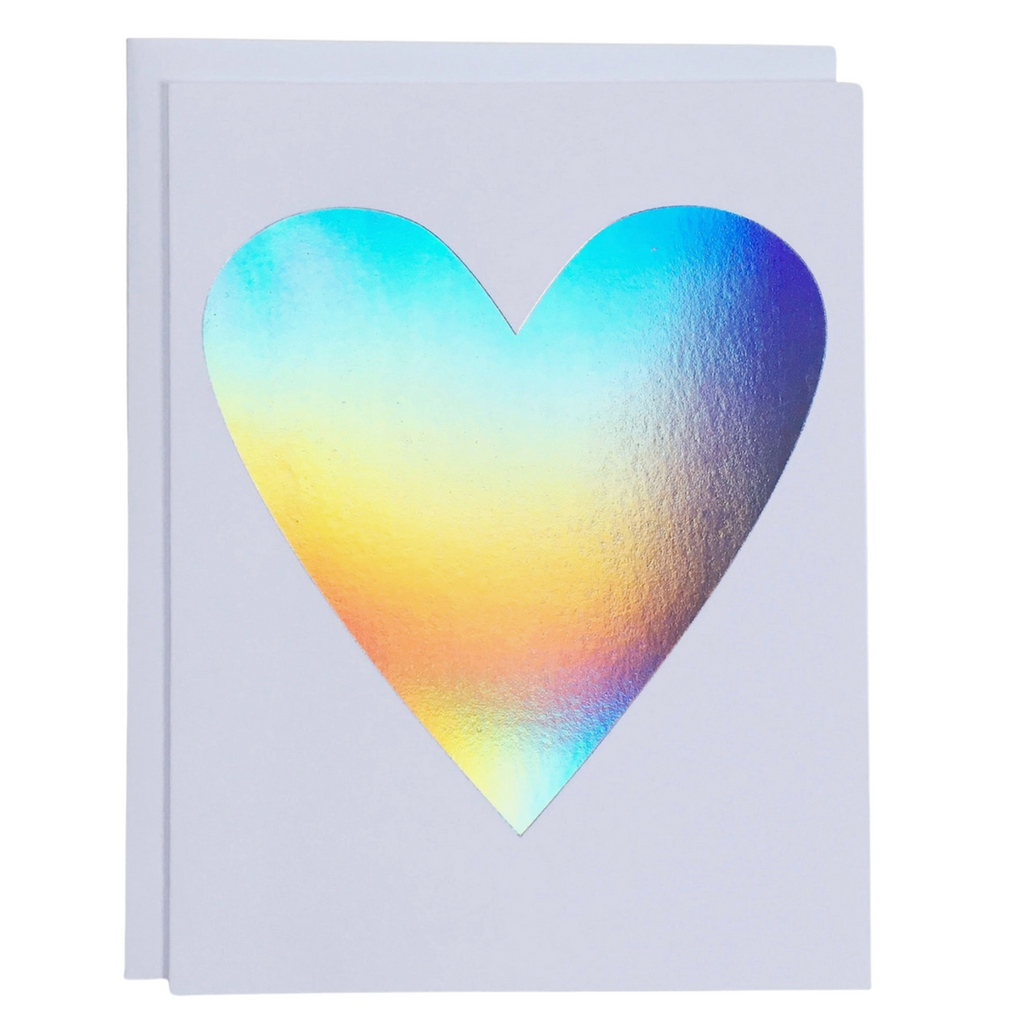 Hologram Heart Note Card