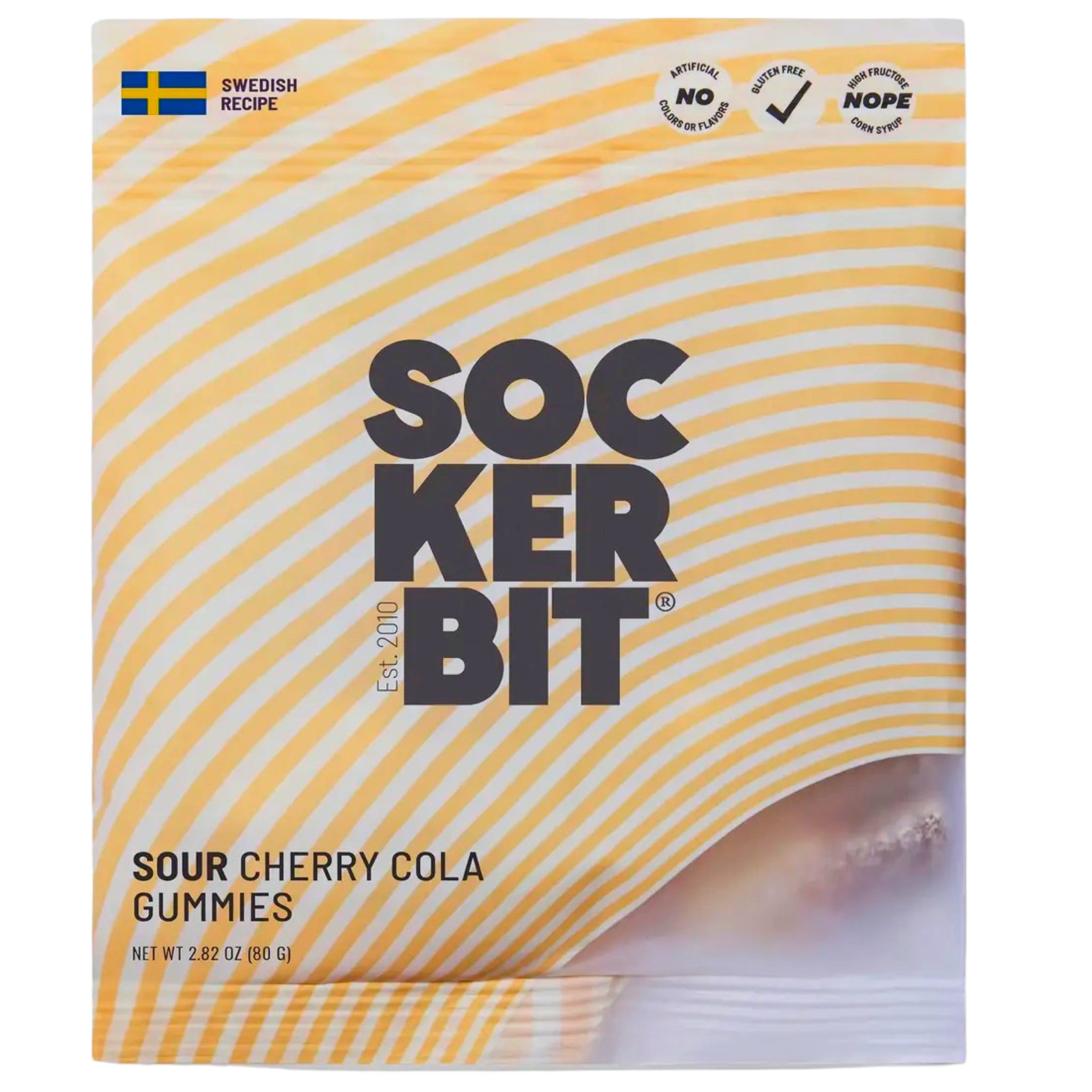 Sour Cherry Cola Gummies Swedish Candy Bag 2.8oz