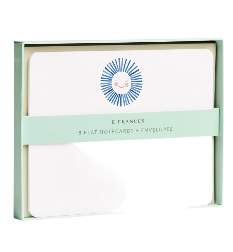 Blue Sunshine Flat Notes (Boxed Set of 8 Notecards)