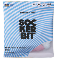 Foamy Lips & Skulls Swedish Candy Bag 2.8oz