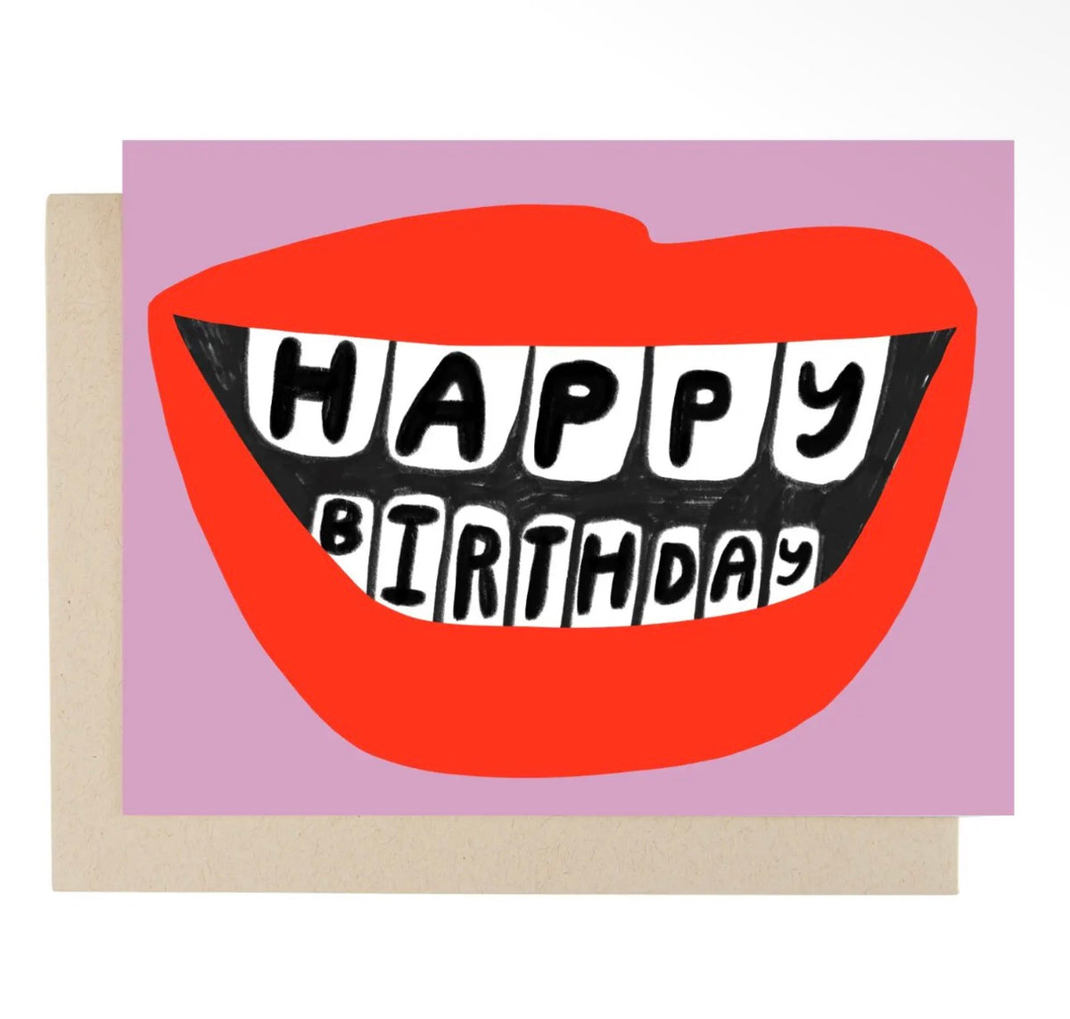 Iips/teeth  Birthday : greeting card