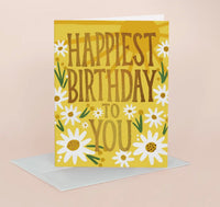 Daisy birthdy greeting card