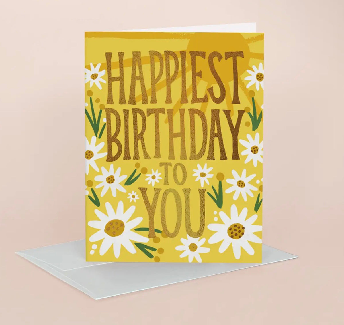 Daisy birthdy greeting card