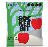 Fizzy Frosted Apples Swedish Candy 2.8oz Holiday Collection