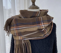 Vintage feel plaid scarf