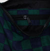 Green/navy check crescent bag (+sizes)