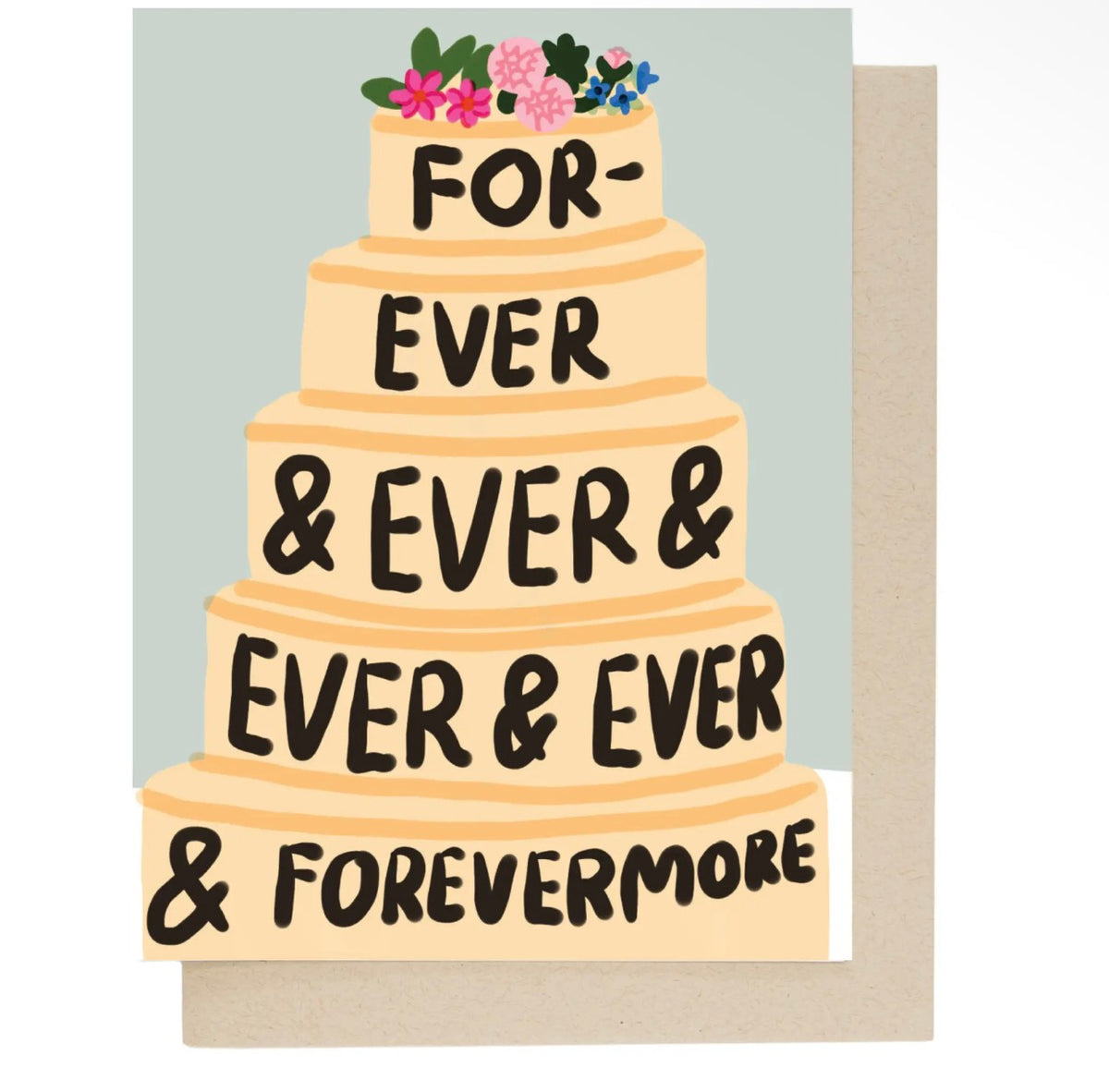 Anniversary Cake: greeting card