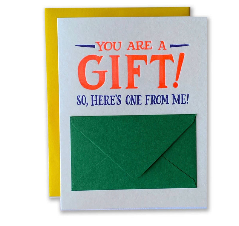 you are a gift: greeting card