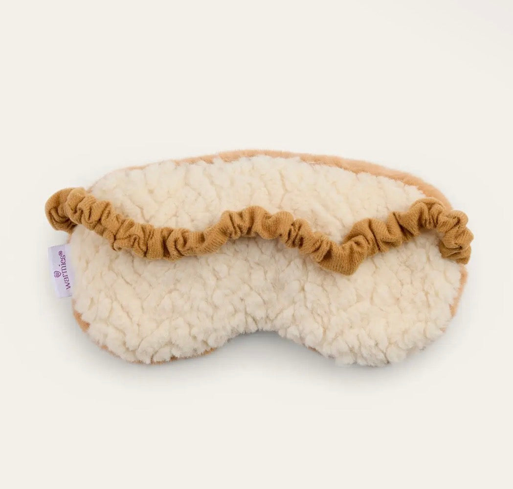 Sherpa Brown Warmies Eye Mask