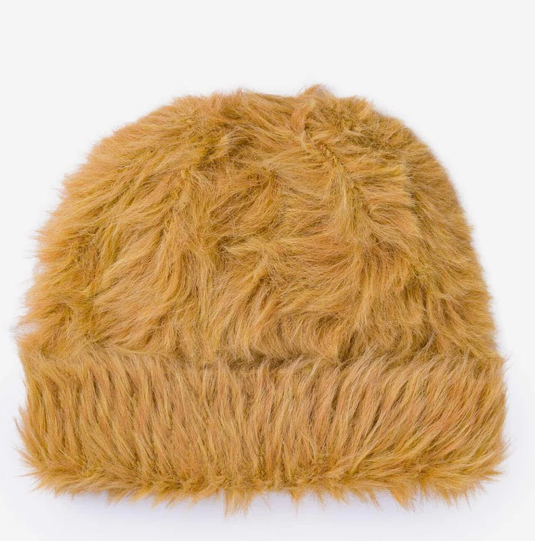 Faux fur beanie