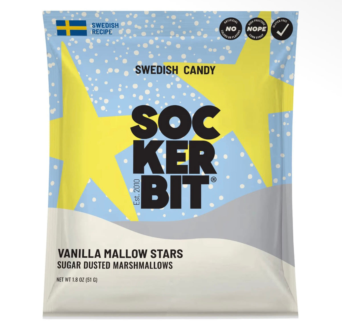 Sugar Marshmallow Stars 1.8oz Holiday Collection
