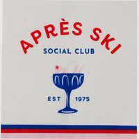 Apres ski -paper plates/napkins