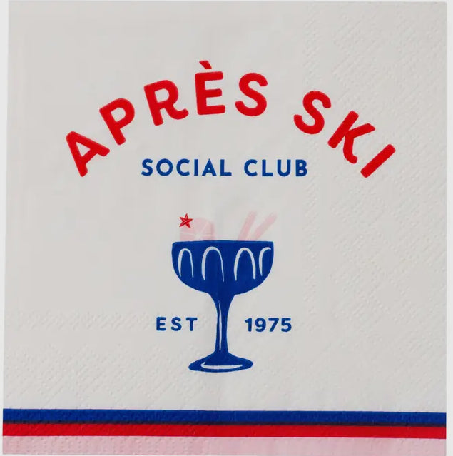 Apres ski -paper plates/napkins