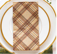 GU: Autumn plaid: napkin