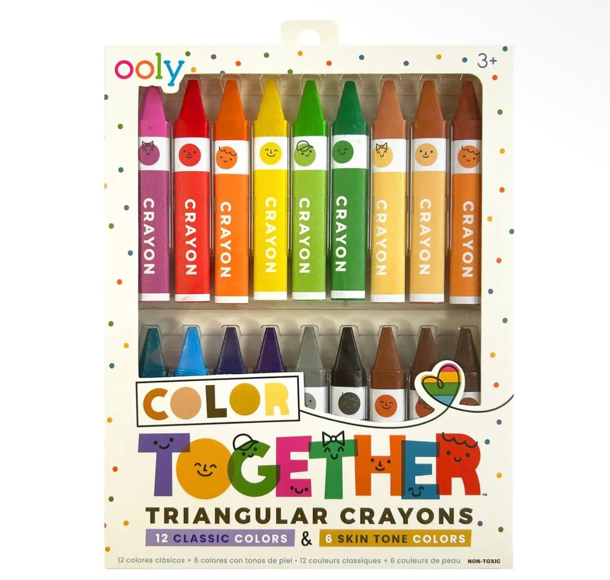 Color Together Triangular Crayons - Set of 18