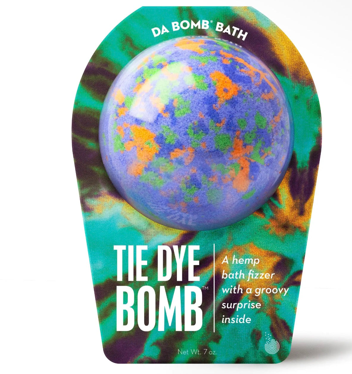 Purple tie dye: daBomb Bath Fizzer