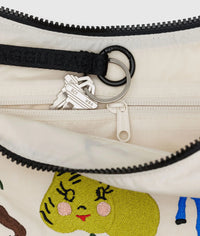 Painted Prairie Embroidery Crescent Med bag
