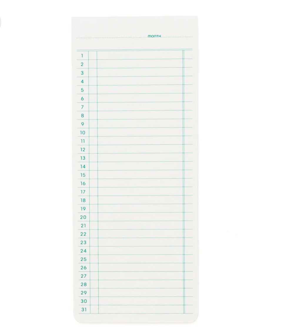 monthly: Sticky Memo Pad