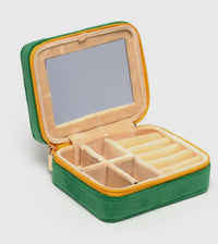 Champagne : velvet jewelry zip case