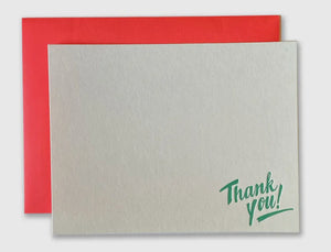 thank you- letter press box set