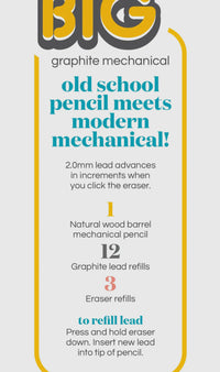 Big Graphite Mechanical Pencil Set