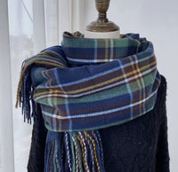 Vintage feel plaid scarf