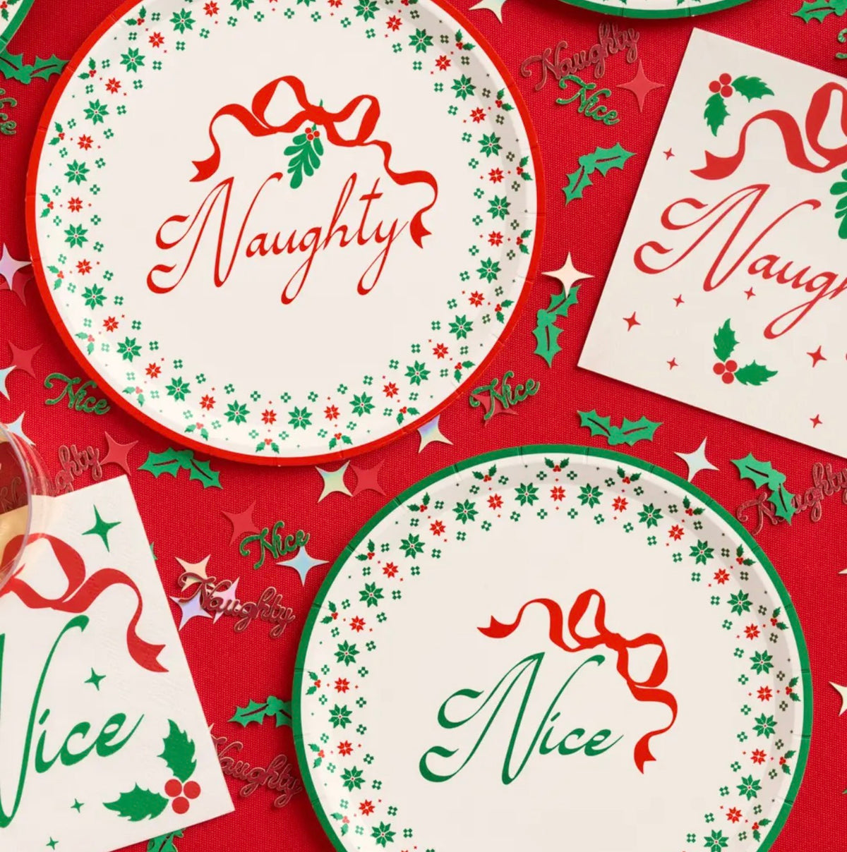 Naughty/nice  paper goods