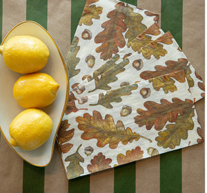 Leaf cocktail napkin