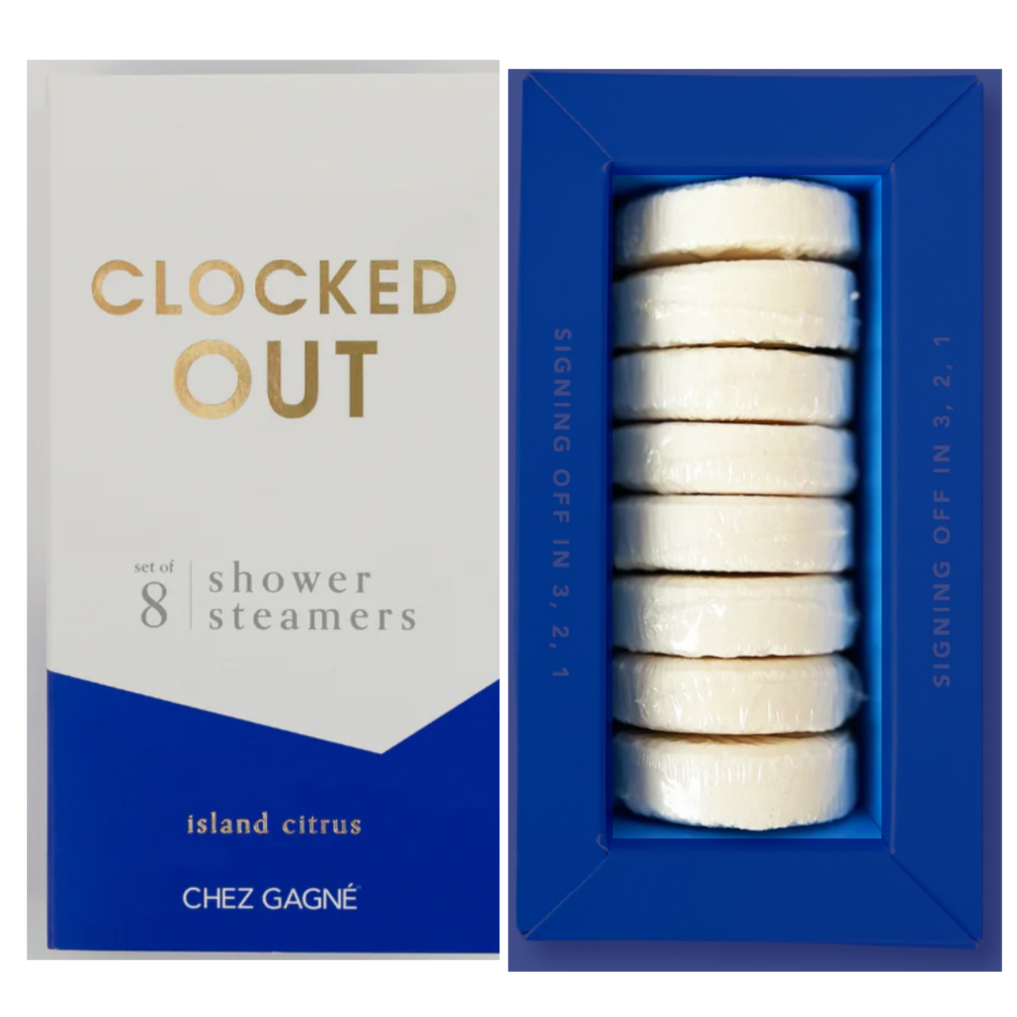Clocked out : Shower Steamers