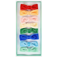 Rainbow Velvet Bow Hair Clips