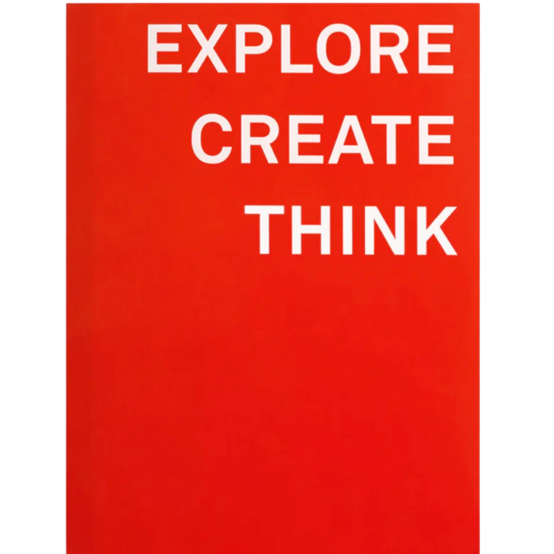 Explore - Create - Think Notebook - Soft Touch Cover - Poppy