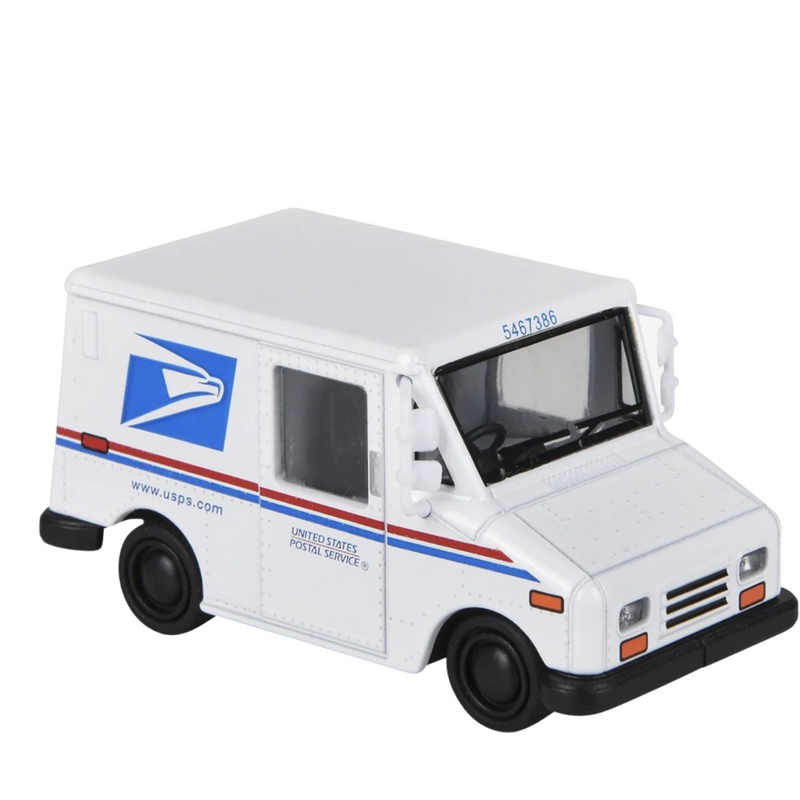2.5" Diecast Pull Back Mini Postal Carrier Truck