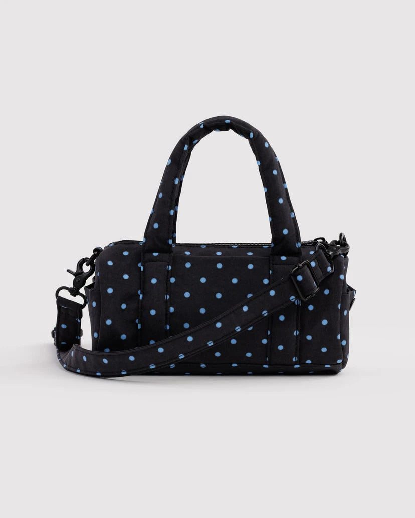 black /sky dot nylon duffle BAGGU (+sizes)