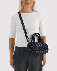 black /sky dot nylon duffle BAGGU (+sizes)