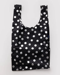 metallic silver dot: BAGGU bag (+sizes)