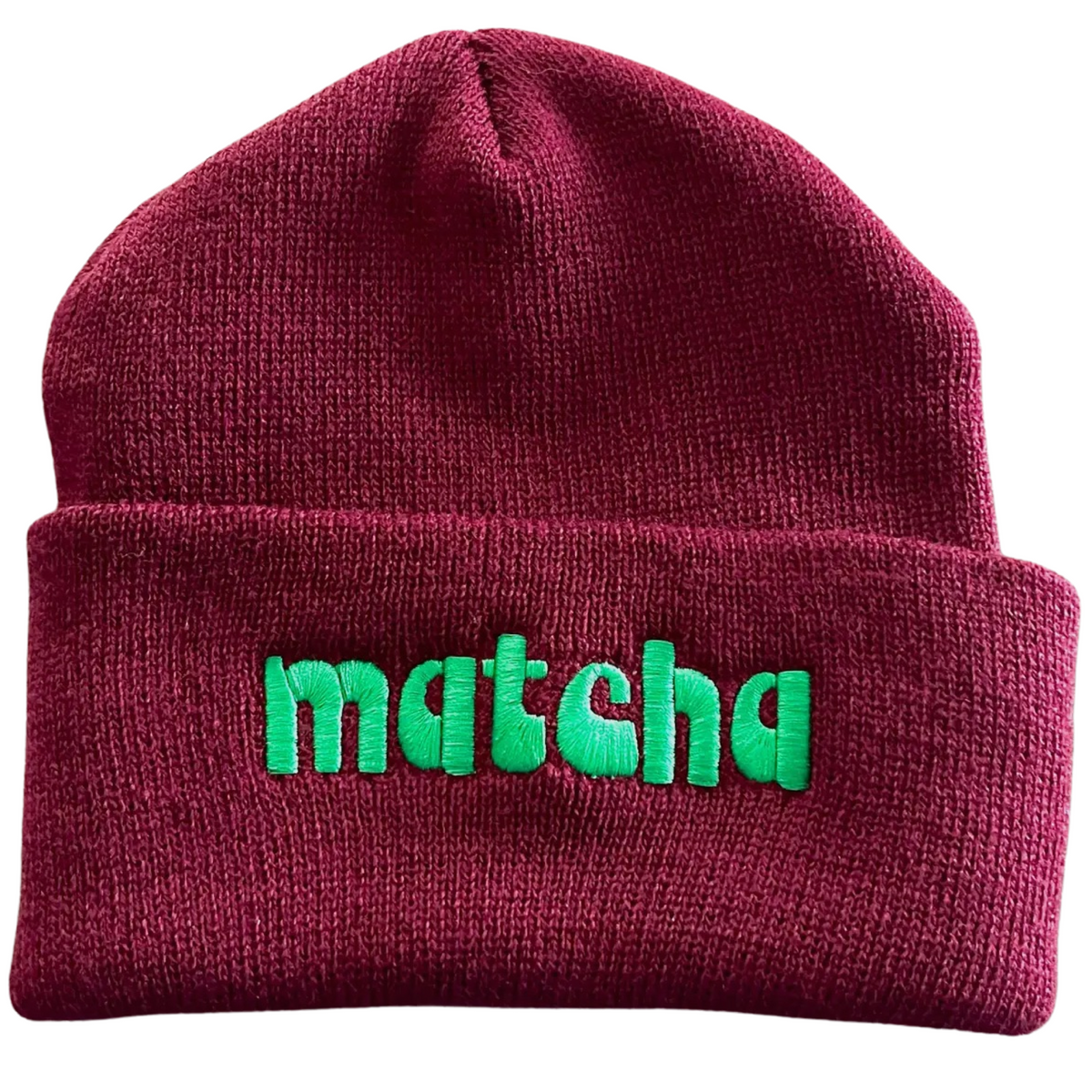 matcha knit beanie