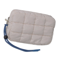 Nylon Quilted Puffer Clutch/Pouch