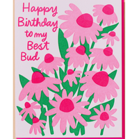 best bud birthday card