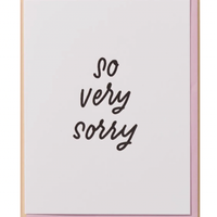 So Very Sorry card