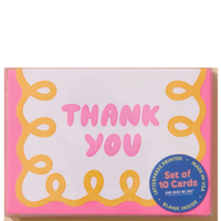 Scallop Thank You Notecard—Coquette Pink: letterpress box set