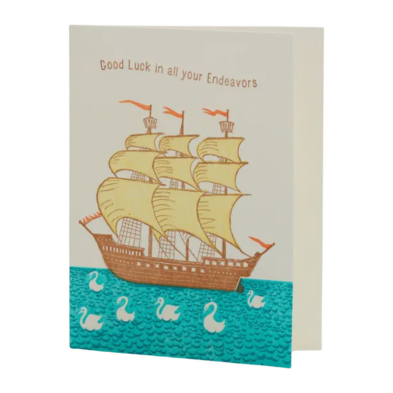 Best luck greeting card