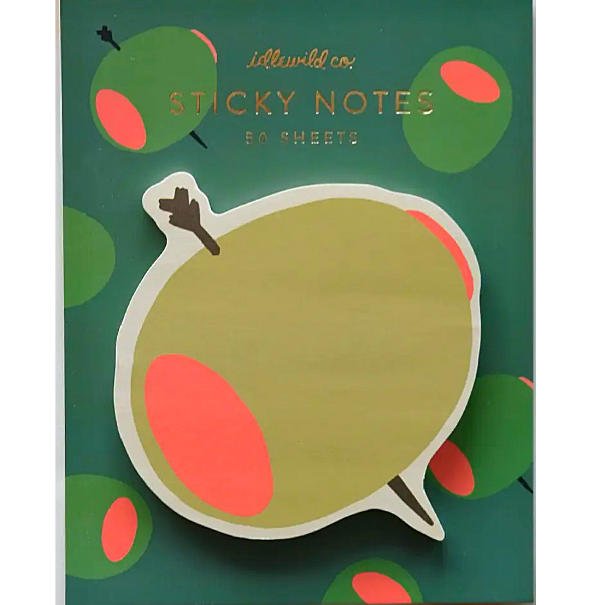 Die-Cut Sticky Notepad | Olive