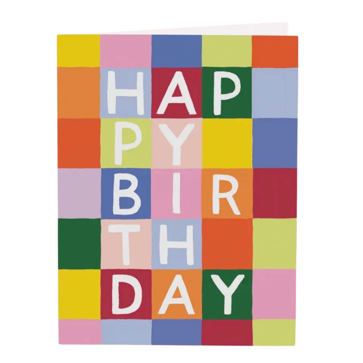 Check Rainbow HBD greeting card