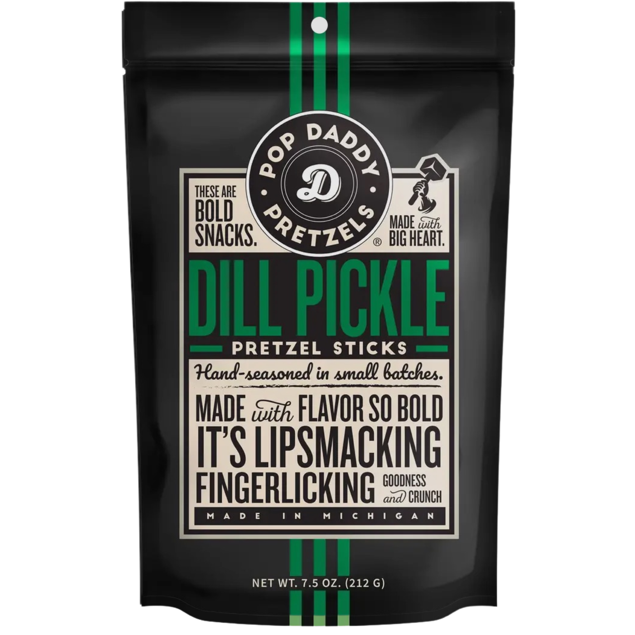 Dill pickle seasoned pretzels