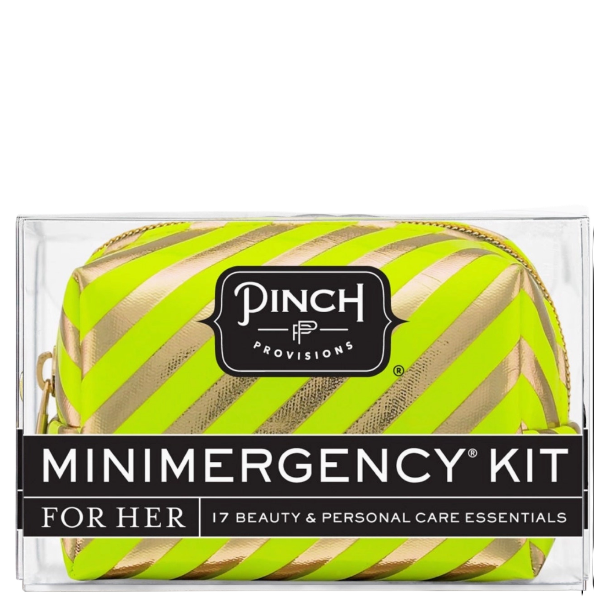 Lime Stripe  Minimergency Kit