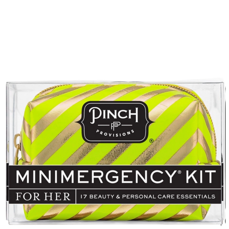 Lime Stripe  Minimergency Kit