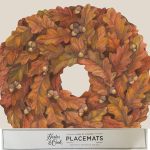 Wreath Leaf Autumn die-cut Placemat