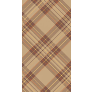 Autumn plaid: guest napkin
