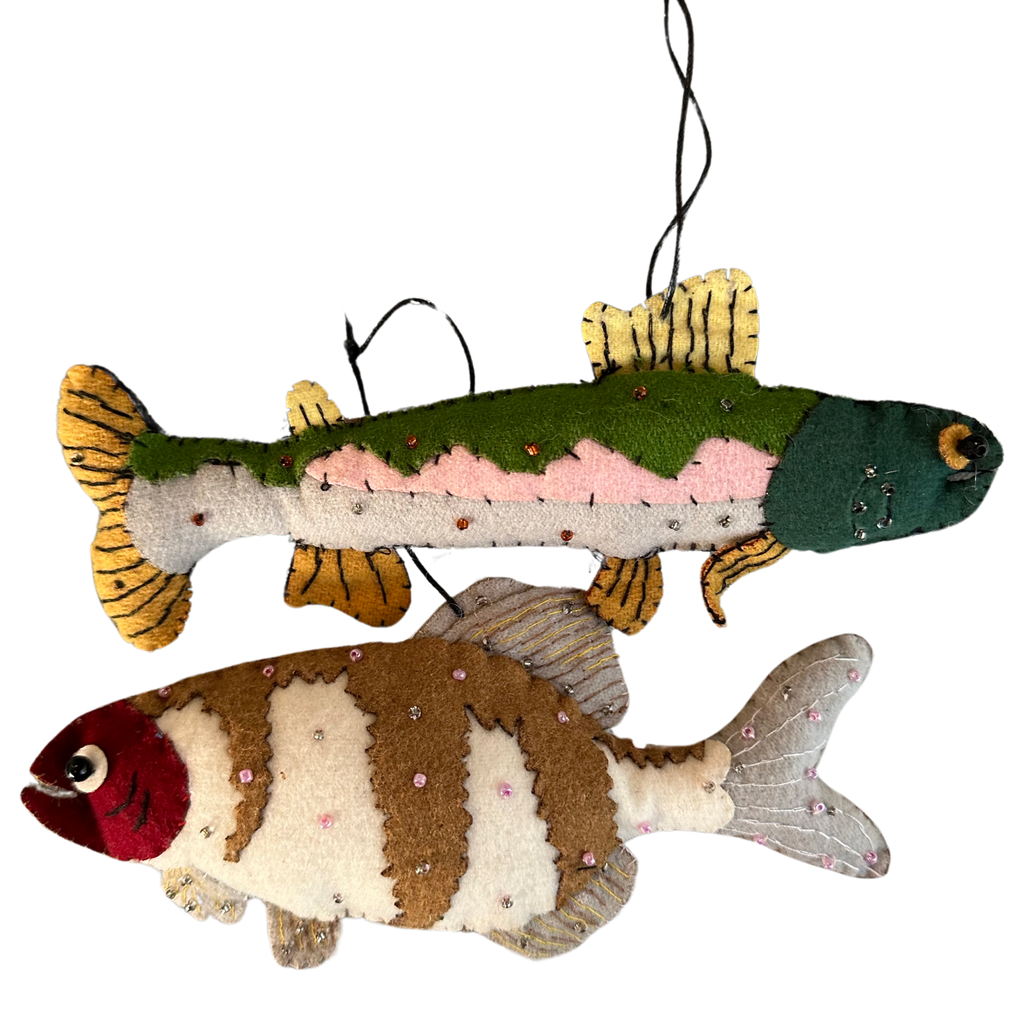 felt fish ornaments