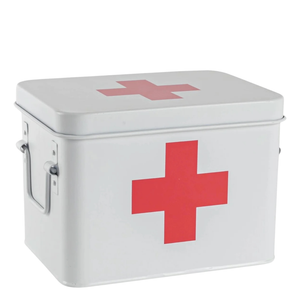WHITE: First Aid Storage Canister